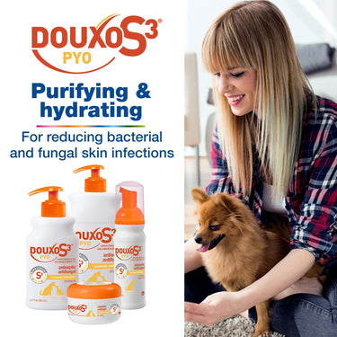 Douxo S3 PYO Mousse 5.1 oz (150 mL), Used for Dogs and Cats with Skin Conditions
